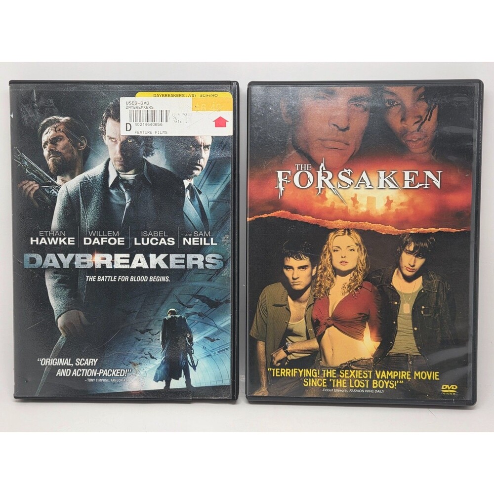 Daybreakers & The Forsaken Vampire DVD Lot Sci-Fi Horror Halloween Movies